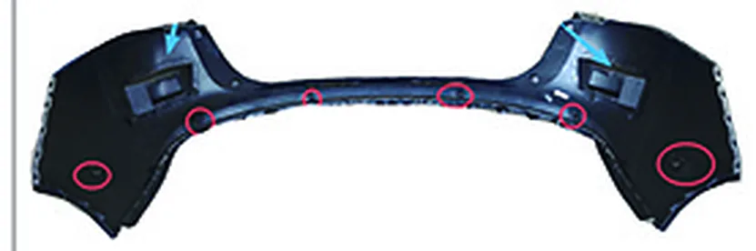 REAR BUMPER UPPER HIGH-SPEC